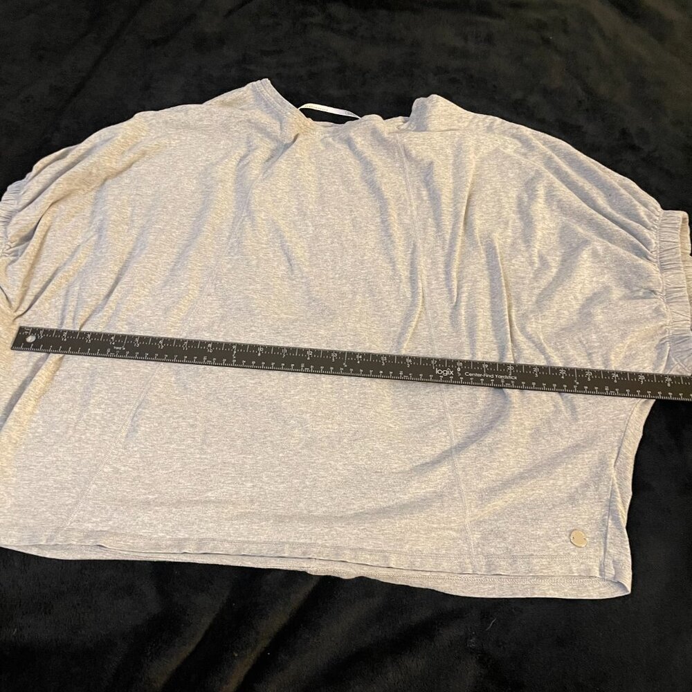 Calvin Klein Performance Gray Dolman Sleeve Athleisure Top Small - Picture 6 of 8